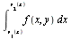 Int(f(x, y), x = v[1](x) .. v[2](x))